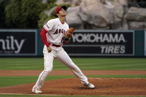 大谷在投手丘上表现不佳，过去8次先发的平均责任失分为4.88