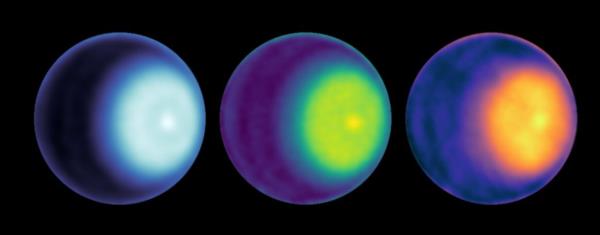 科学家首次观察到天王星上的极地气旋